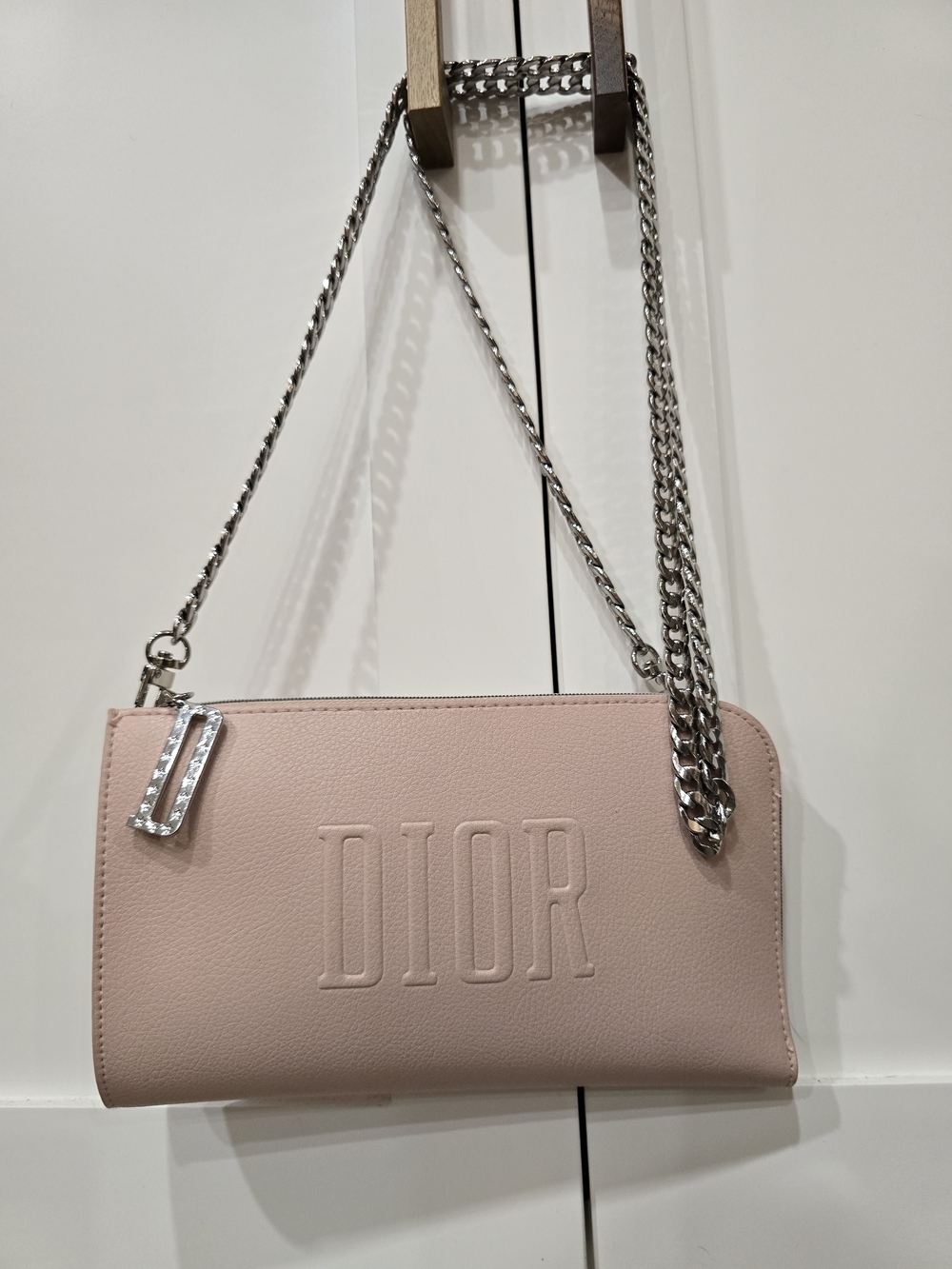 DIOR Beauty - Pink w Silver Chain Shoulder / Crossbody Bag